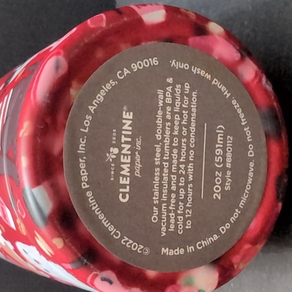 Clementine Paper Inc, Valentine's Day Tumbler With Various Dog Breeds ,Red/Pink - Picture 7 of 8